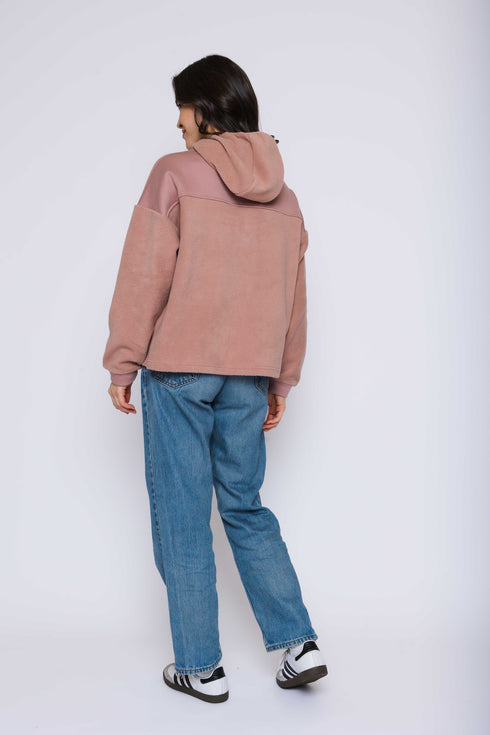 Sutton-Half Zip Sherpa Pullover